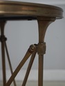73520: THEODORE ALEXANDER Round Granite & Brass Si