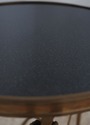 73520: THEODORE ALEXANDER Round Granite & Brass Si