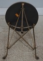 73520: THEODORE ALEXANDER Round Granite & Brass Si