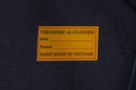 73520: THEODORE ALEXANDER Round Granite & Brass Si