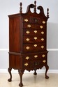 73467: HENKEL HARRIS Mahogany #1946 Highboy Chest