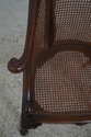 F73513: Vintage French Carved Cane Tub Chair
