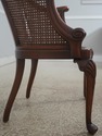 F73513: Vintage French Carved Cane Tub Chair