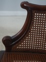 F73513: Vintage French Carved Cane Tub Chair