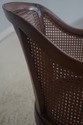 F73513: Vintage French Carved Cane Tub Chair