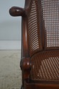 F73513: Vintage French Carved Cane Tub Chair