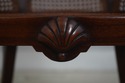 F73513: Vintage French Carved Cane Tub Chair