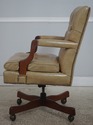 73549: Classic Leather Tufted Rolling Desk Chair