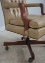 73549: Classic Leather Tufted Rolling Desk Chair