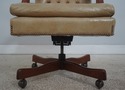 73549: Classic Leather Tufted Rolling Desk Chair
