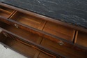L73406: Vintage Neoclassical Marble Top Inlaid Dre