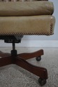 73549: Classic Leather Tufted Rolling Desk Chair