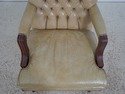 73549: Classic Leather Tufted Rolling Desk Chair