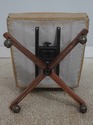 73549: Classic Leather Tufted Rolling Desk Chair