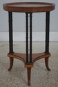 73499: BAKER Faux Bamboo Round Accent Table