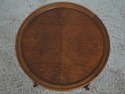 73499: BAKER Faux Bamboo Round Accent Table