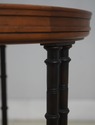 73499: BAKER Faux Bamboo Round Accent Table