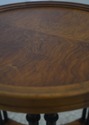 73499: BAKER Faux Bamboo Round Accent Table