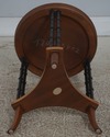73499: BAKER Faux Bamboo Round Accent Table