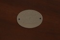73499: BAKER Faux Bamboo Round Accent Table