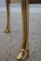 L73536: LABARGE Brass & Glass Horse Head Demilune 