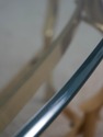 L73536: LABARGE Brass & Glass Horse Head Demilune 