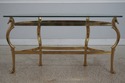 L73536: LABARGE Brass & Glass Horse Head Demilune 