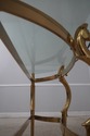 L73536: LABARGE Brass & Glass Horse Head Demilune 