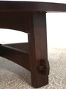 73425: STICKLEY Round Mission Oak Cocktail Table