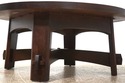 73425: STICKLEY Round Mission Oak Cocktail Table