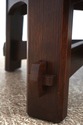 73425: STICKLEY Round Mission Oak Cocktail Table