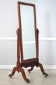 73407: ETHAN ALLEN Mahogany Tall Cheval Dressing M