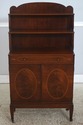 L73273: Vintage Regency Style 3 Tier Inlaid Mahoga