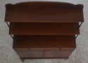L73273: Vintage Regency Style 3 Tier Inlaid Mahoga