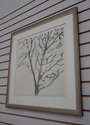 F60391EC: Pair Framed & Matted Modern Watercolors 