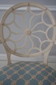 60381EC: Pair Decorator Spiral Web Back Upholstere