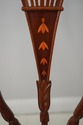 60383EC: Pair Inlaid Back Mahogany Shield Back Arm