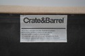 60380EC: Pair CRATE & BARREL Modern Upholstered Ho