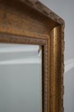 60423EC: Rectangular Beveled Glass Gold Finish Wal