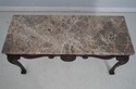 64606EC: BAKER Marble Top Paw Foot Mahogany Consol