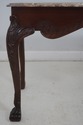 64606EC: BAKER Marble Top Paw Foot Mahogany Consol