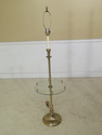 F30855EC: Quality Regency Style Brass & Glass Lamp