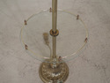 F30855EC: Quality Regency Style Brass & Glass Lamp