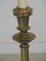 F30855EC: Quality Regency Style Brass & Glass Lamp