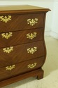 52313EC: Walnut 4 Drawer Bombe’ Side Chest Of Dr