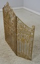 F67520: Neoclassical Iron 3 Panel Gold Finish Fire