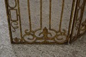 F67520: Neoclassical Iron 3 Panel Gold Finish Fire