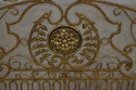 F67520: Neoclassical Iron 3 Panel Gold Finish Fire