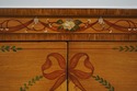 63208EC: Adams Paint Decorated 2 Door Commode Cabi