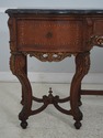 63020EC: Vintage Continental Style Marble Top Waln